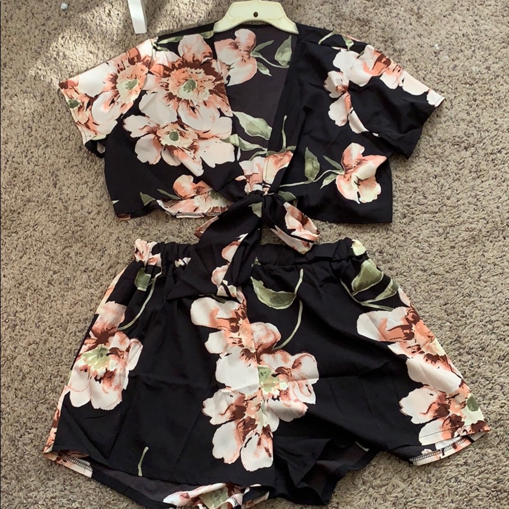 Crop top and shorts set